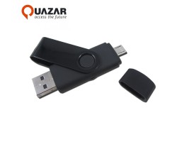QUAZAR 2in1 smart pendrive 16GB USB és micro USB pendrive egyben, fekete
